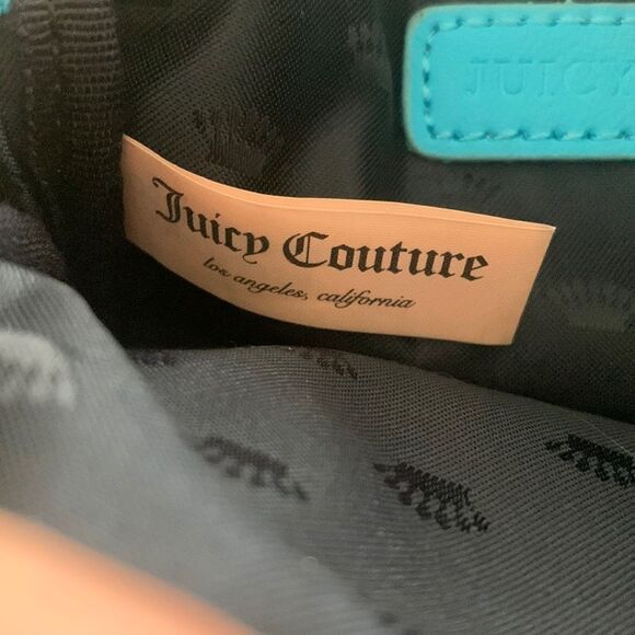 Juicy Couture Y2K Mini Crossbody in Tonic Turquoise with JC Logo - Picture 4 of 12